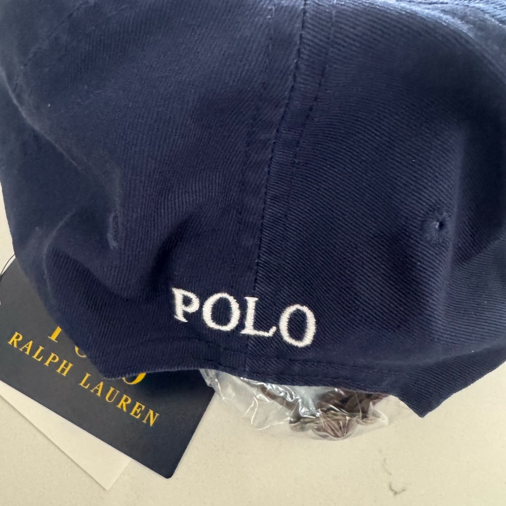 Polo Ralph Lauren Big Pony Core Replen Adjustable #3 Baseball Golf Hat Navy Rare - Picture 6 of 10